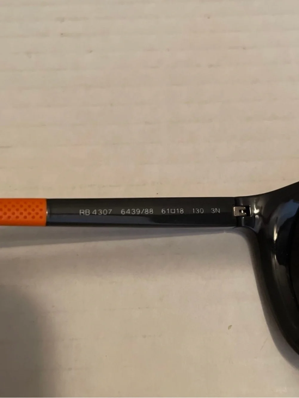 Ray-Ban RB4307 6439/88 Gray Orange Square Mens Sunglasses Frames